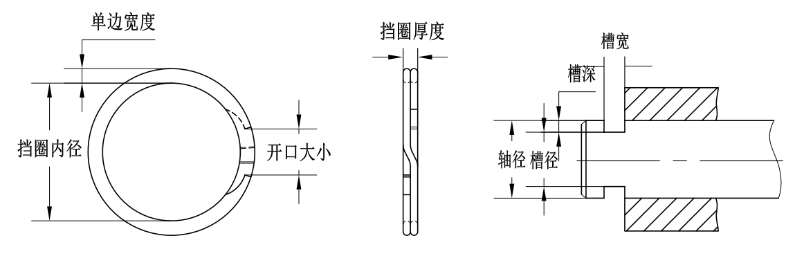 WZM-375軸用雙層螺旋擋圈